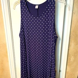 Old Navy XL navy polka dot swing dress